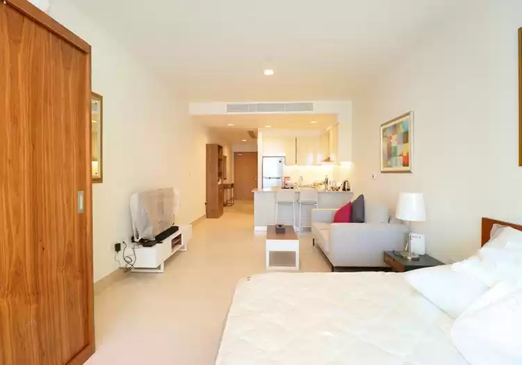Wohn Klaar eigendom 1 Schlafzimmer F/F Wohnung  zu vermieten in Doha #20537 - 1  image 