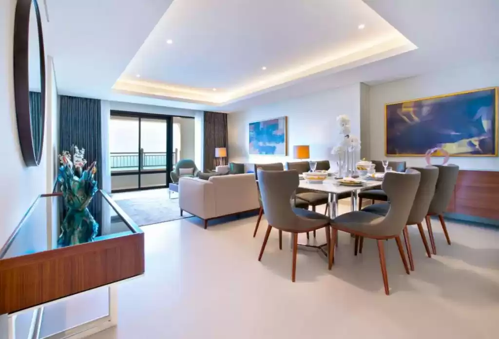 yerleşim Hazır Mülk 3 yatak odası F/F Apartman  kiralık içinde Al Sadd , Doha #20633 - 1  image 