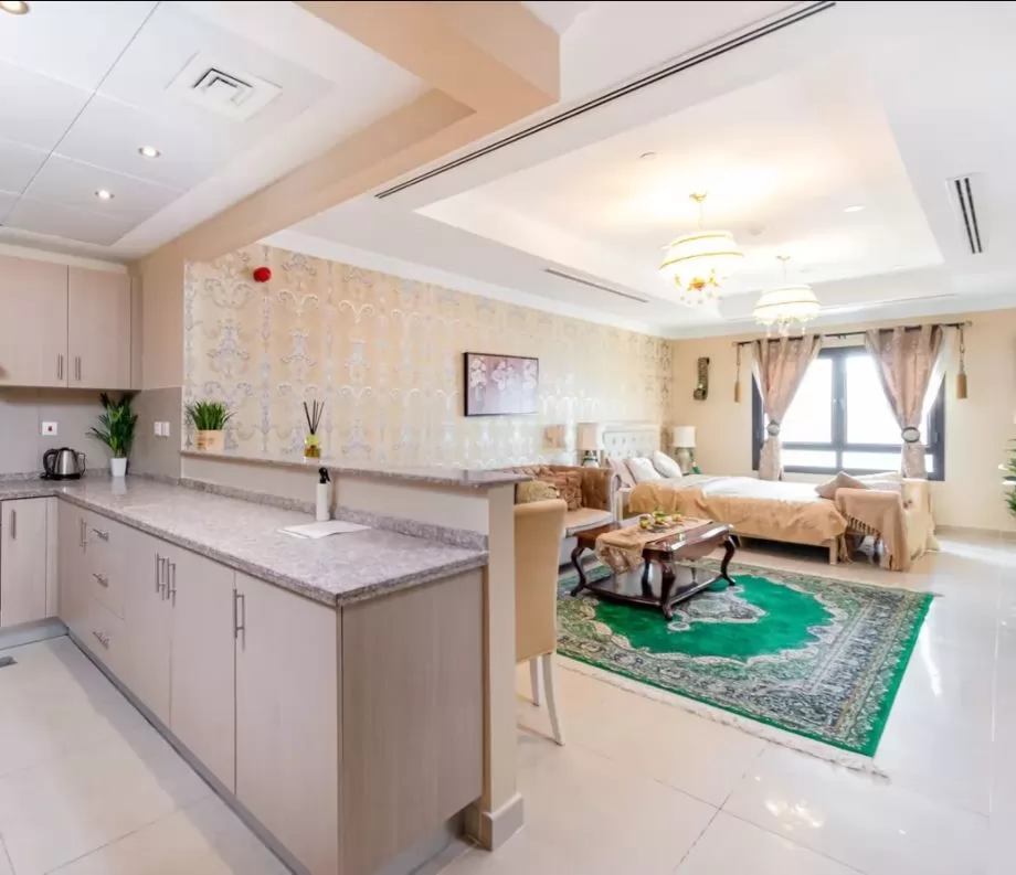 Residential Ready Property Studio F/F Apartment  for rent in The-Pearl-Qatar , Doha-Qatar #20754 - 1  image 