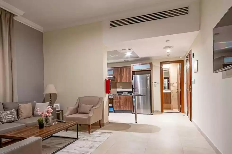 Résidentiel Propriété prête 1 chambre F / F Appartement  a louer au Al-Sadd , Doha #21099 - 1  image 