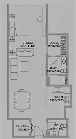 yerleşim Plan Dışı 1 yatak odası F/F Apartman  satılık içinde Al Sadd , Doha #21207 - 1  image 