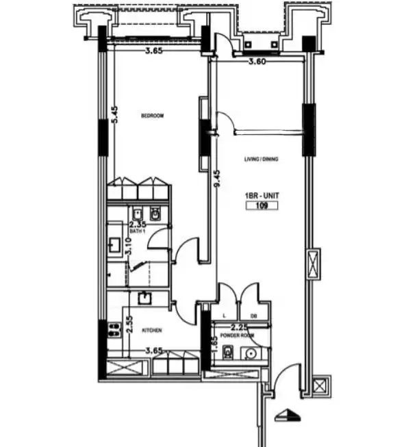 Residencial Off Plan 1 dormitorio S / F Apartamentos del Hotel  venta en al-sad , Doha #21313 - 1  image 