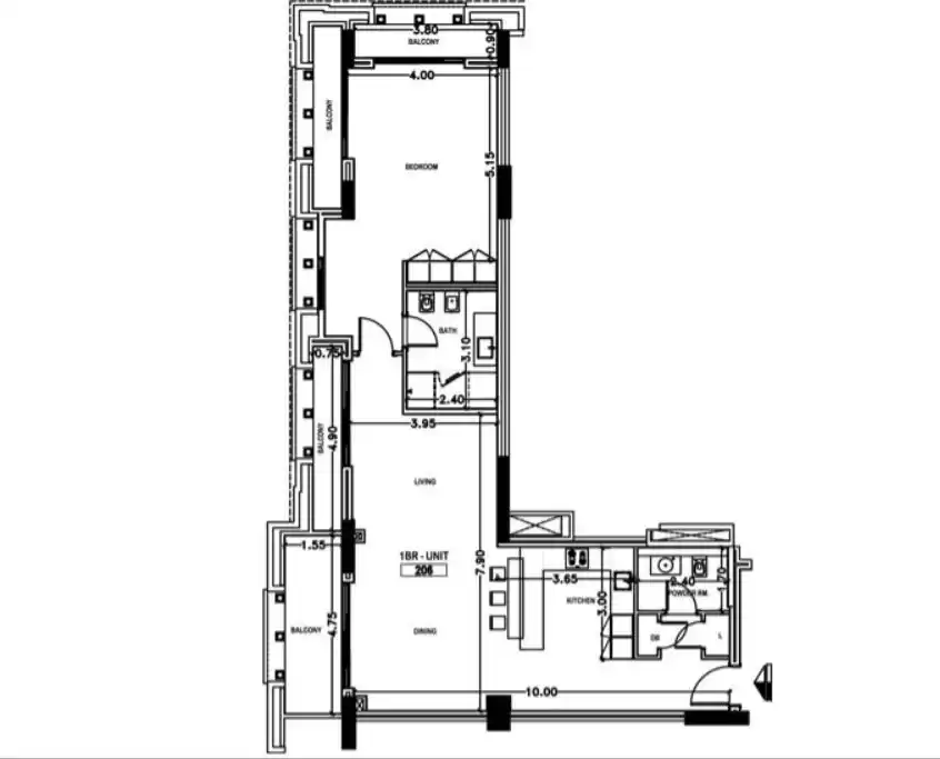 سكني على الخريطة 1 غرفة  نصف مفروش شقق فندقية  للبيع في السد , الدوحة #21316 - 1  صورة 