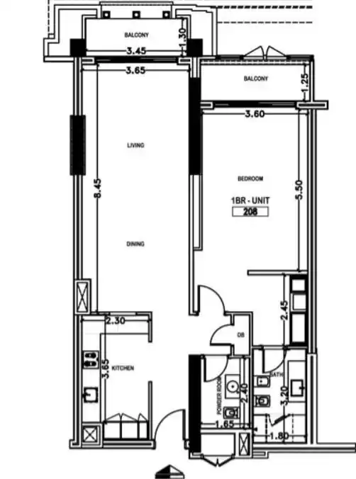 Résidentiel Off Plan 1 chambre S / F Appartements d'hôtel  à vendre au Al-Sadd , Doha #21317 - 1  image 