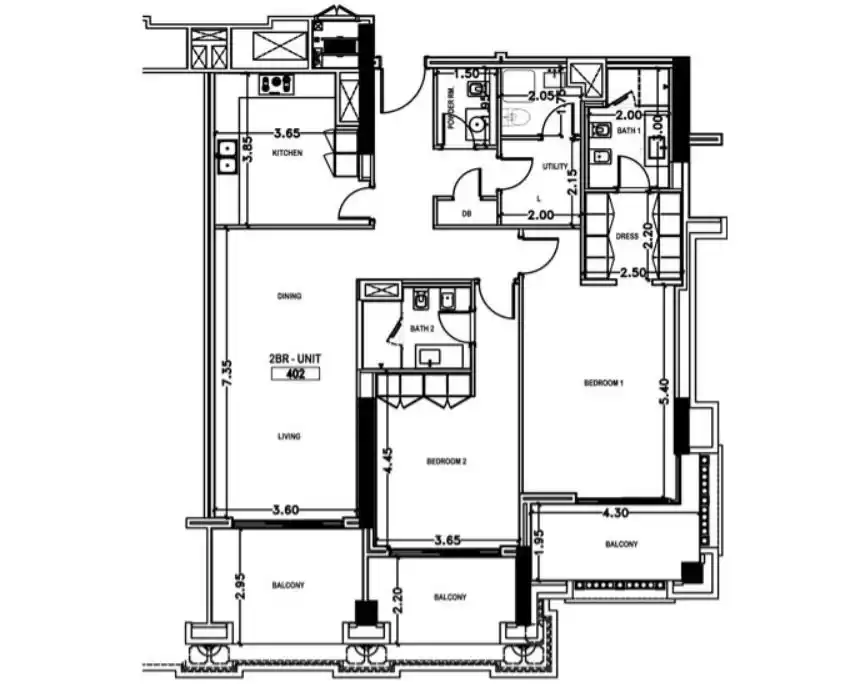 Wohn Außerplanmäßig 2 Schlafzimmer S/F Duplex  zu verkaufen in Al Sadd , Doha #21323 - 1  image 