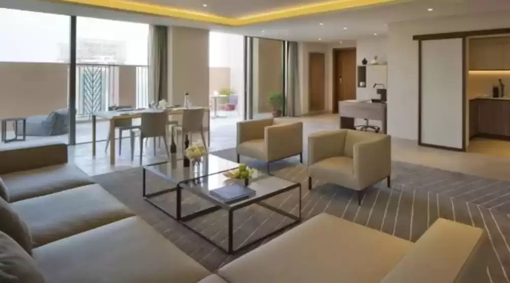 سكنية وتجارية عقار جاهز 3 غرف  مفروش شقق فندقية  للإيجار في السد , الدوحة #21329 - 1  صورة 