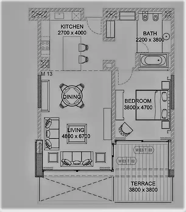 yerleşim Plan Dışı 1 yatak odası S/F Apartman  satılık içinde Al Sadd , Doha #21341 - 1  image 