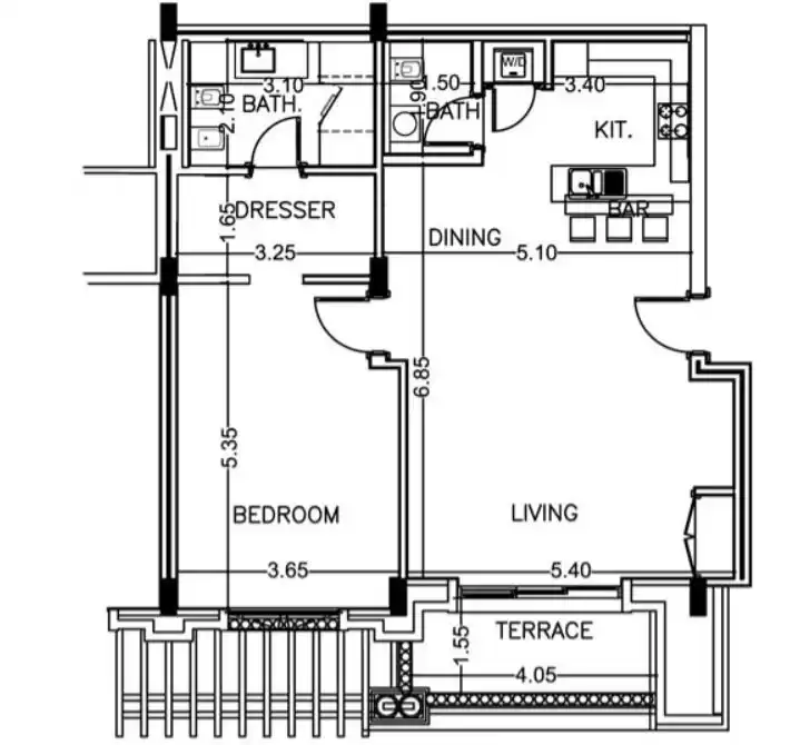 Residential Off Plan 1 Bedroom S/F Chalet  for sale in Al Sadd , Doha #21348 - 1  image 