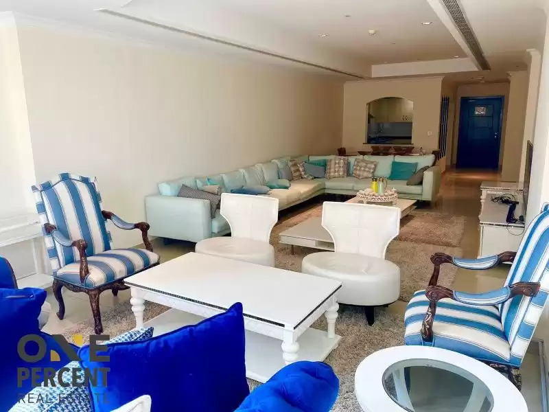 Residencial Listo Propiedad 1 + habitación de servicio F / F Apartamento  alquiler en al-sad , Doha #21706 - 1  image 