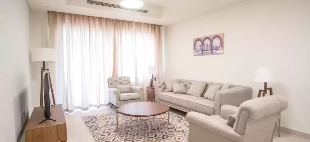 Wohn Klaar eigendom 2 Schlafzimmer F/F Wohnung  zu vermieten in Al Sadd , Doha #22706 - 1  image 