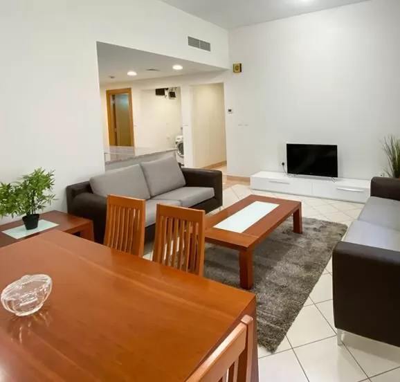 Residential Ready Property 2 Bedrooms F/F Apartment  for rent in Doha-Qatar #22764 - 1  image 