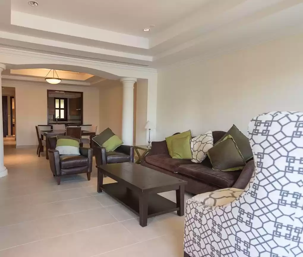 Wohn Klaar eigendom 2 Schlafzimmer F/F Wohnung  zu vermieten in Al Sadd , Doha #22799 - 1  image 