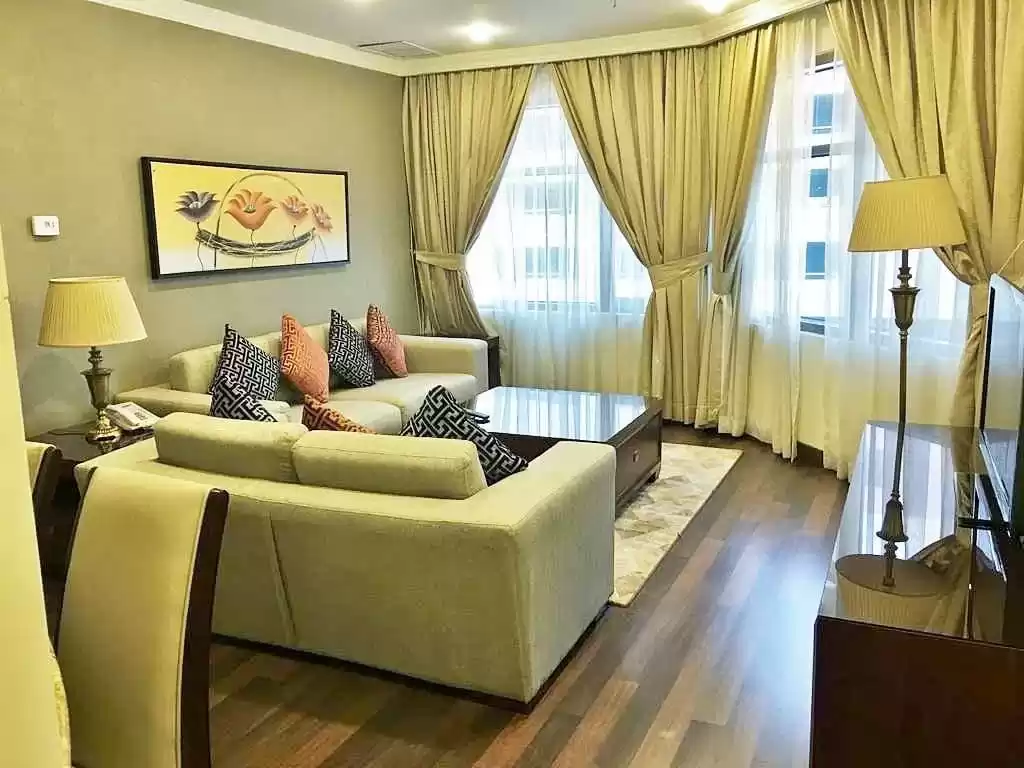 Residential Ready Property 1 Bedroom F/F Apartment  for rent in Kuwait #23003 - 1  image 
