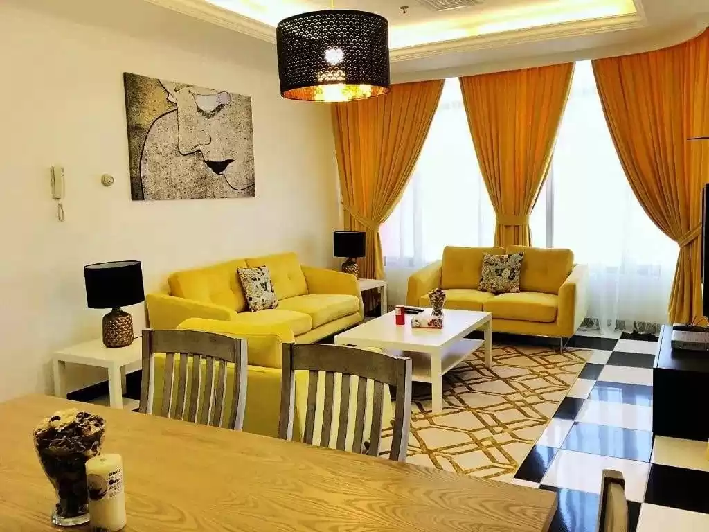 سكني عقار جاهز 3 غرف  مفروش شقة  للإيجار في الكويت #23043 - 1  صورة 