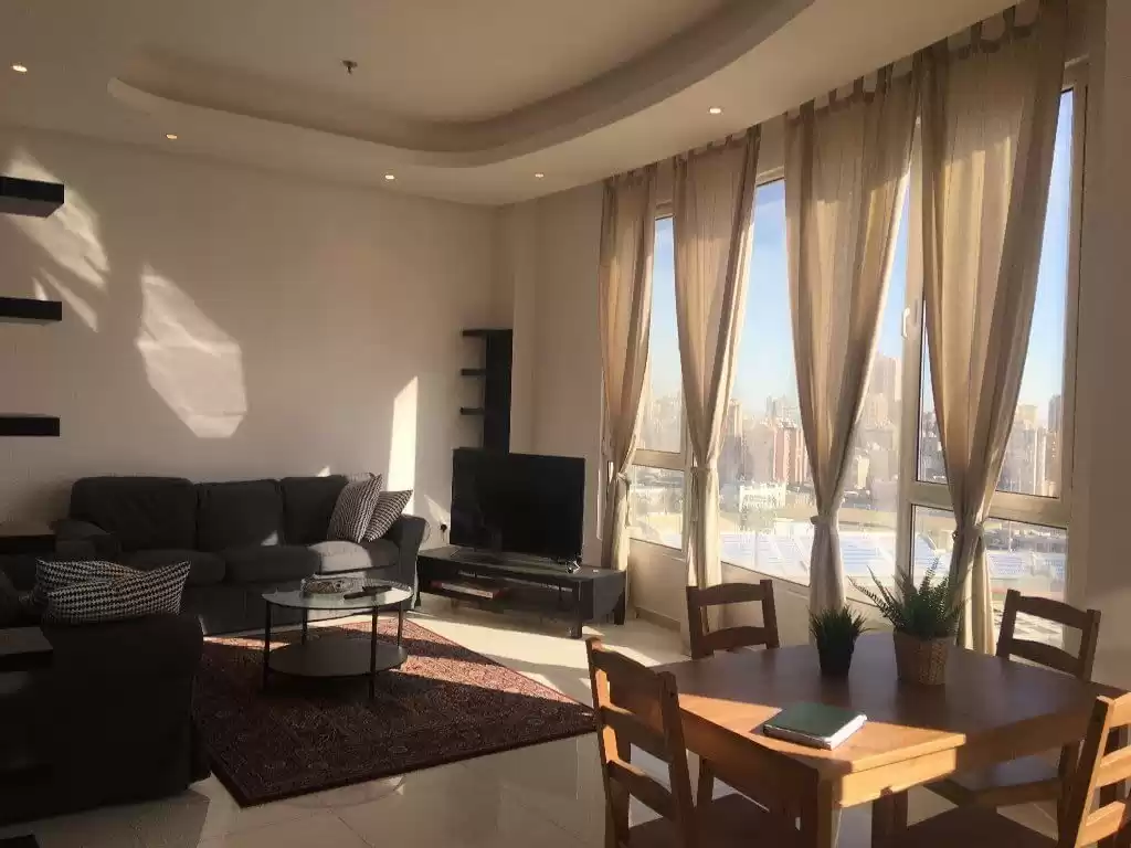Residential Ready Property 2 Bedrooms F/F Apartment  for rent in Kuwait #23097 - 1  image 
