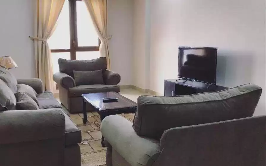 Residential Ready Property 2 Bedrooms F/F Apartment  for rent in Kuwait #23377 - 1  image 