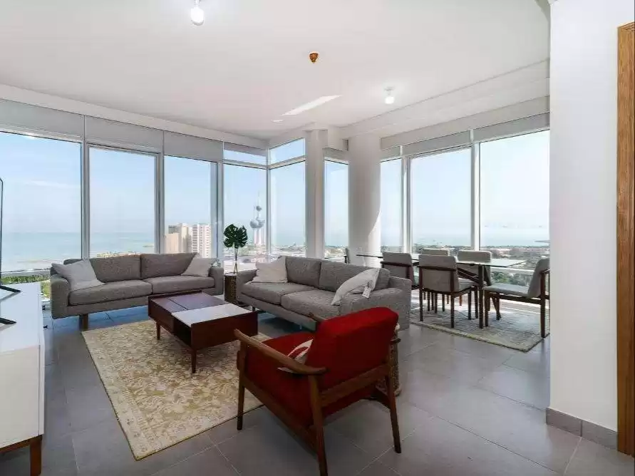 Résidentiel Propriété prête 2 chambres F / F Appartement  a louer au Koweit #23606 - 1  image 