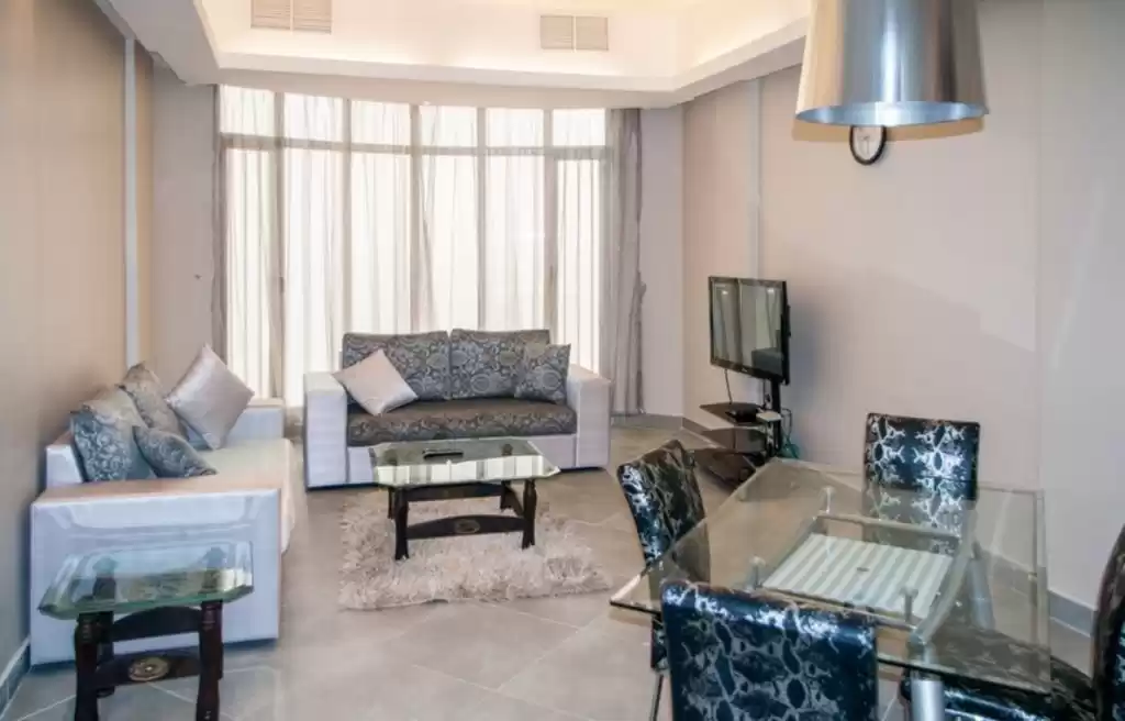 Residential Ready Property 2 Bedrooms F/F Apartment  for rent in Kuwait #23691 - 1  image 