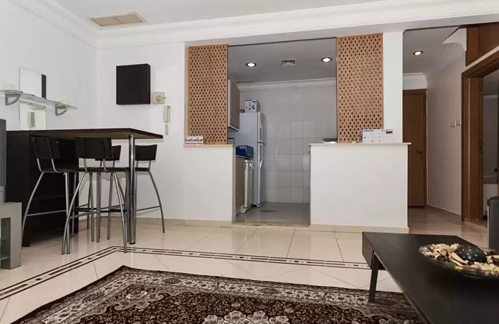 Residential Ready Property 1 Bedroom F/F Apartment  for rent in Kuwait #23780 - 1  image 