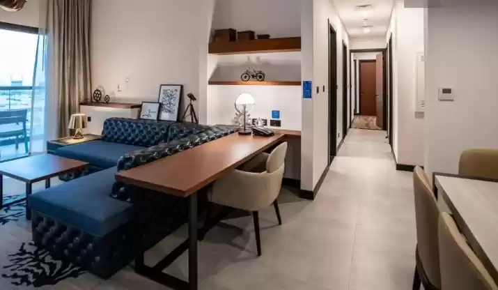 سكني عقار جاهز 2 غرف  مفروش شقق فندقية  للإيجار في دبي #23827 - 1  صورة 