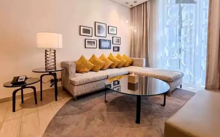 سكني عقار جاهز 2 غرف  مفروش شقق فندقية  للإيجار في دبي #23899 - 1  صورة 