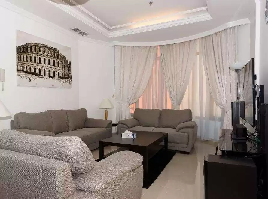 Residential Ready Property 3 Bedrooms F/F Apartment  for rent in Kuwait #24891 - 1  image 