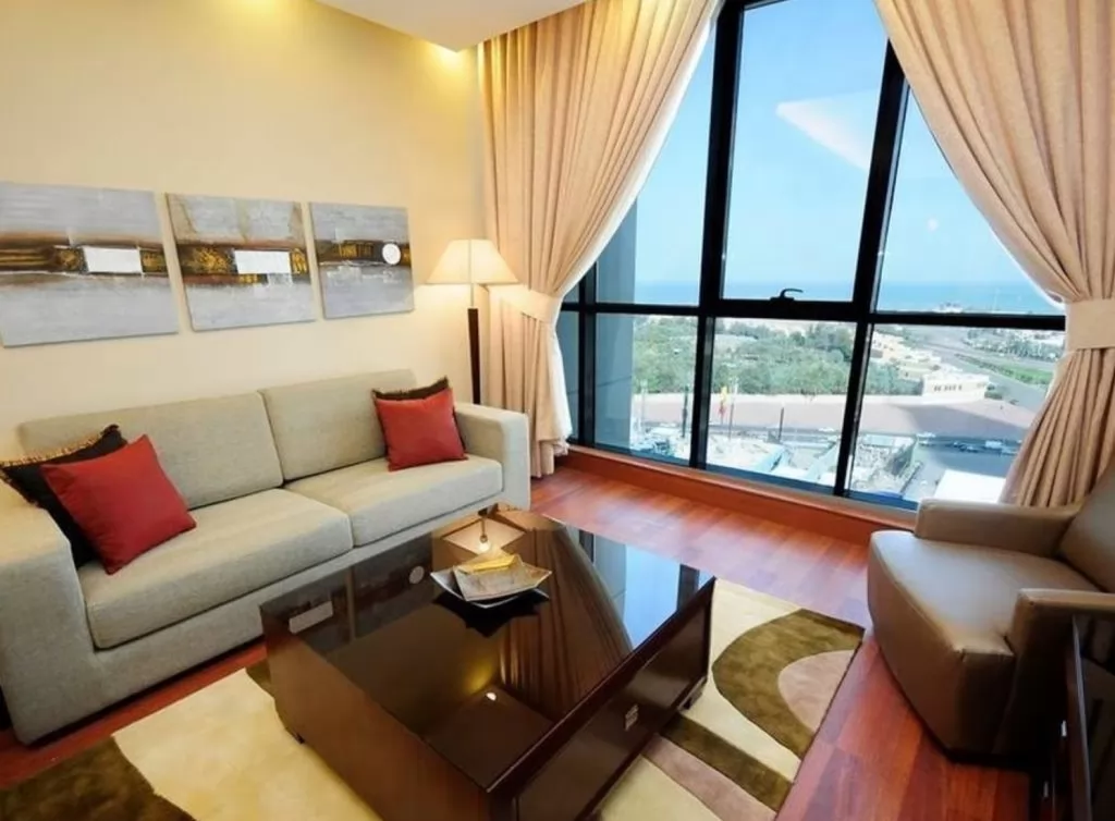 Residential Ready Property 2 Bedrooms F/F Apartment  for rent in Kuwait #24981 - 1  image 