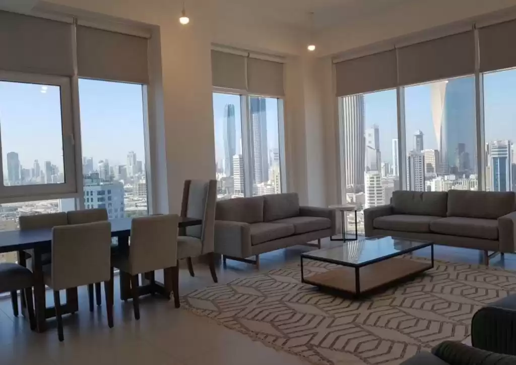 Residential Ready Property 3 Bedrooms F/F Apartment  for rent in Kuwait #25164 - 1  image 