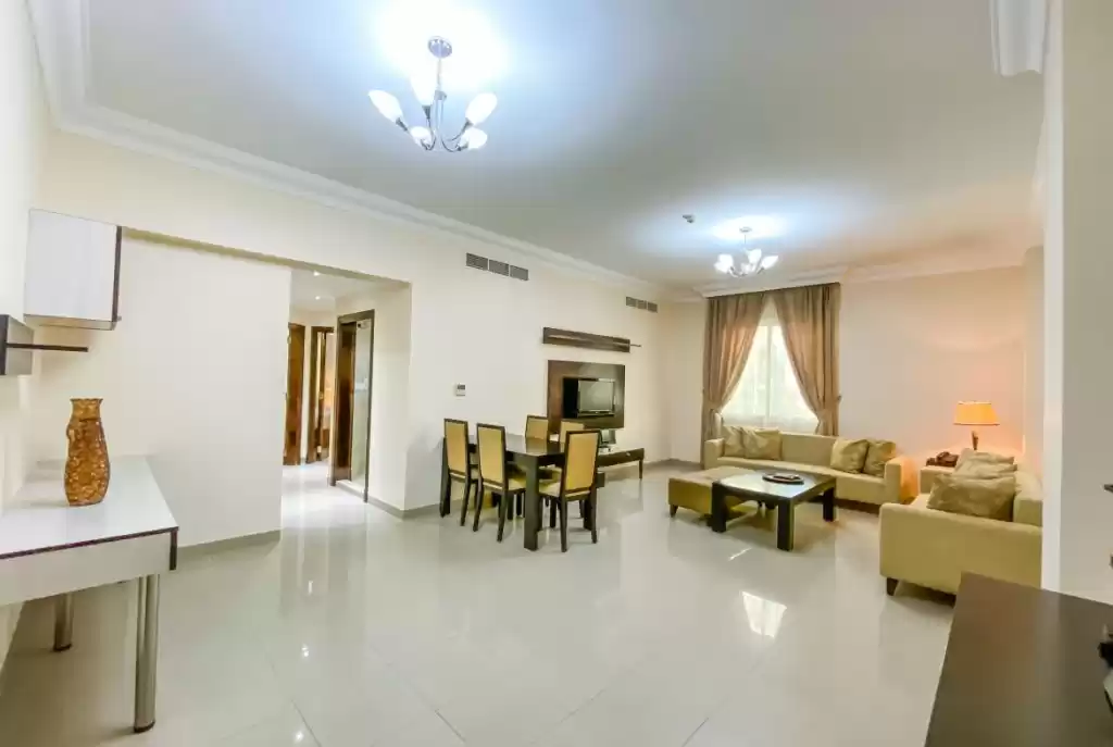 Residential Ready Property 2 Bedrooms F/F Apartment  for rent in Doha #38805 - 1  image 