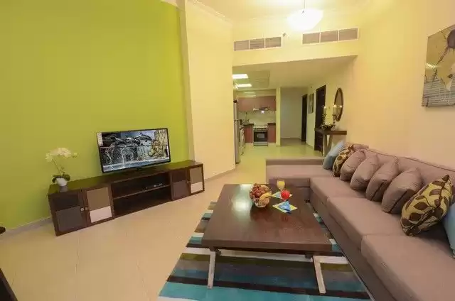 Wohn Klaar eigendom 2 Schlafzimmer U/F Wohnung  zu vermieten in Wadi Lusail , Lusail , Doha #50745 - 1  image 