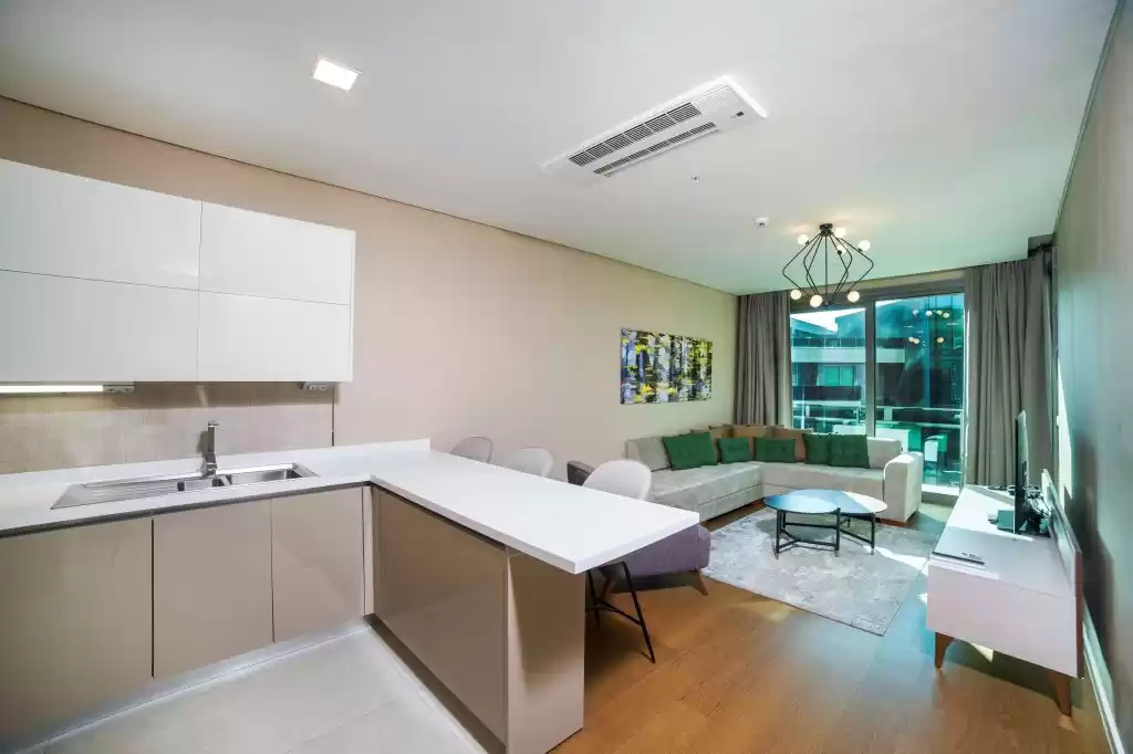 Residencial Listo Propiedad 2 dormitorios S / F Apartamento  alquiler en Al Dafna , Doha #50970 - 1  image 