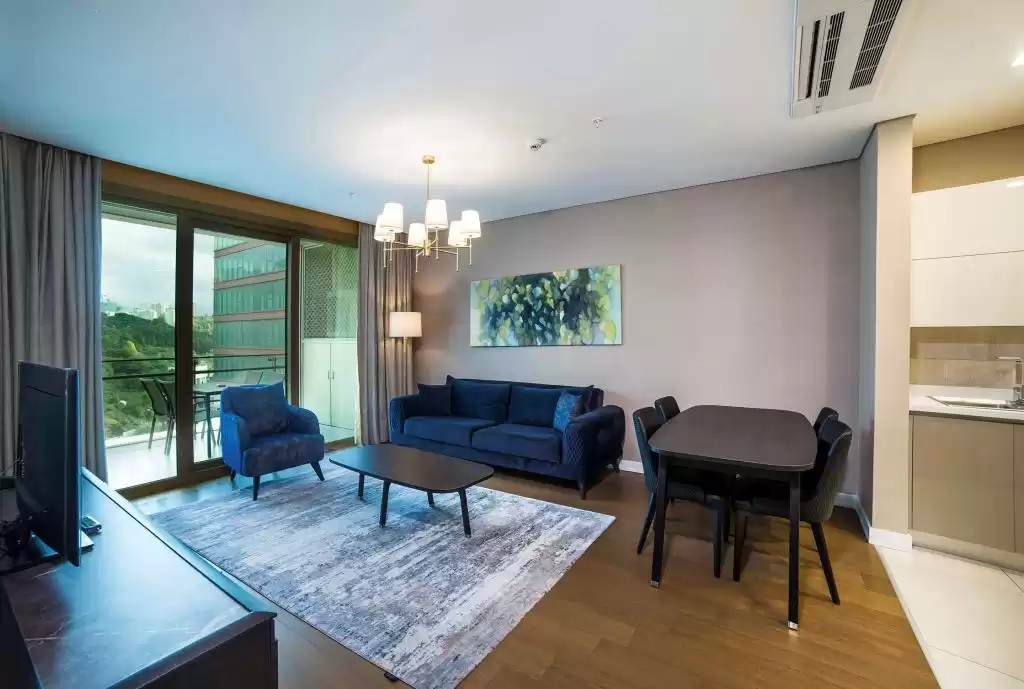 Résidentiel Propriété prête 2 chambres U / f Appartement  a louer au Al-Dafna , Doha #50971 - 1  image 