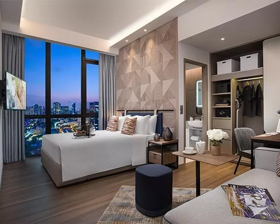 Wohn Klaar eigendom 1 Schlafzimmer F/F Hotelwohnungen  zu vermieten in Bur Dubai , Dubai #51667 - 1  image 