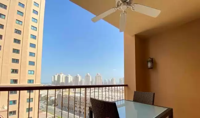 Wohn Klaar eigendom 1 Schlafzimmer F/F Wohnung  zu vermieten in Al Sadd , Doha #8843 - 1  image 