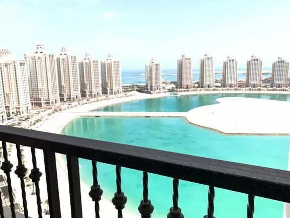 Residential Ready Property 2 Bedrooms F/F Apartment  for rent in The-Pearl-Qatar , Doha-Qatar #8915 - 1  image 