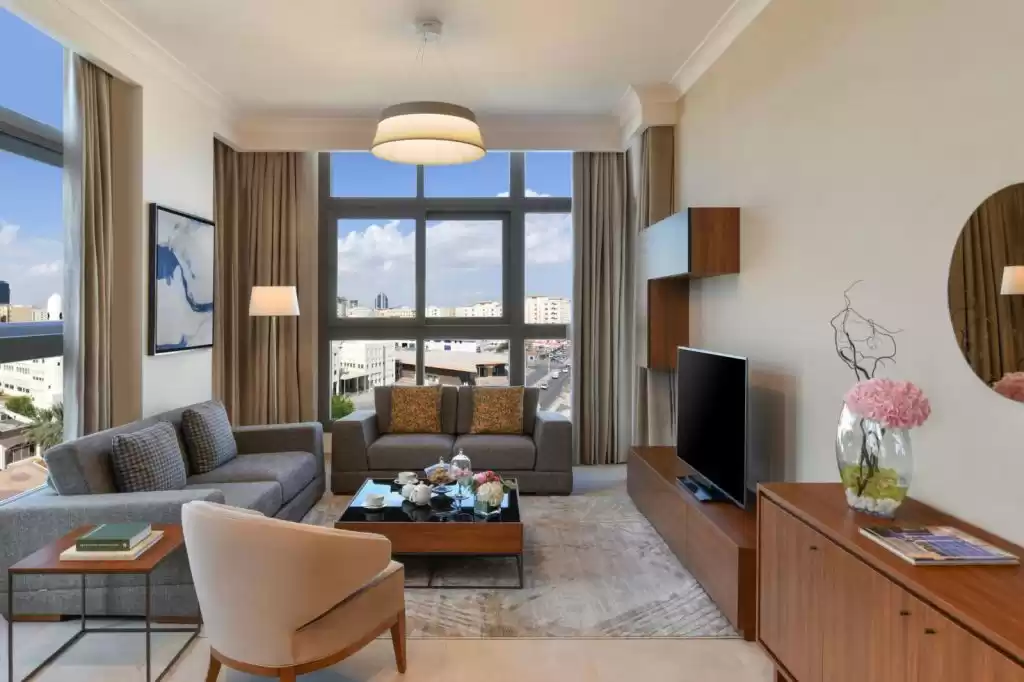 yerleşim Hazır Mülk 2 yatak odası F/F Apartman  kiralık içinde Al Sadd , Doha #9235 - 1  image 