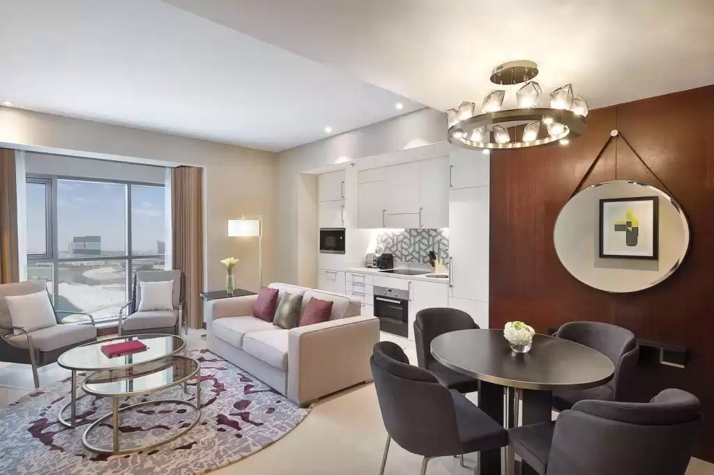 Residencial Listo Propiedad 1 dormitorio U / F Apartamento  alquiler en al-sad , Doha #9336 - 1  image 