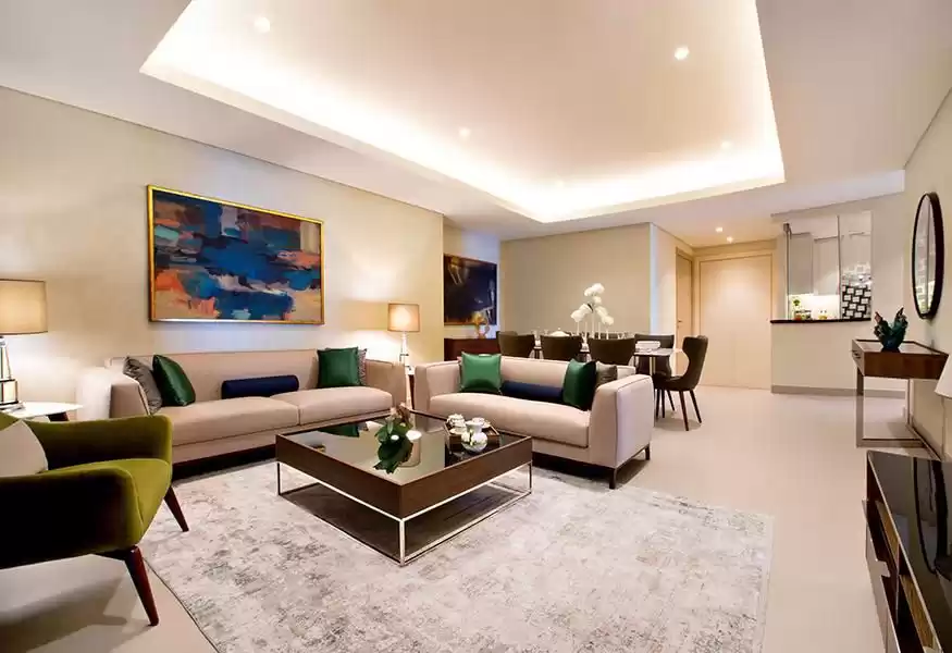 Wohn Klaar eigendom 2 Schlafzimmer F/F Wohnung  zu vermieten in Al Sadd , Doha #9337 - 1  image 