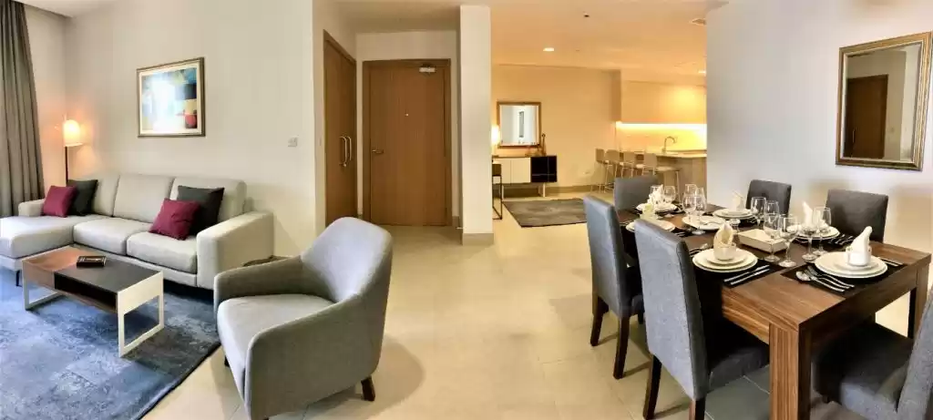 Residencial Listo Propiedad 2 dormitorios F / F Apartamento  alquiler en al-sad , Doha #9510 - 1  image 