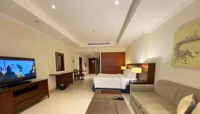 Residential Ready Property Studio F/F Apartment  for rent in Al Sadd , Doha #9532 - 1  image 