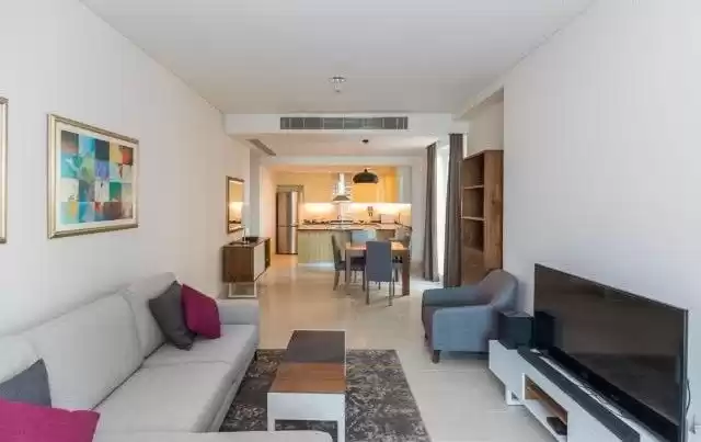 Wohn Klaar eigendom 1 Schlafzimmer F/F Wohnung  zu vermieten in Al Sadd , Doha #9616 - 1  image 