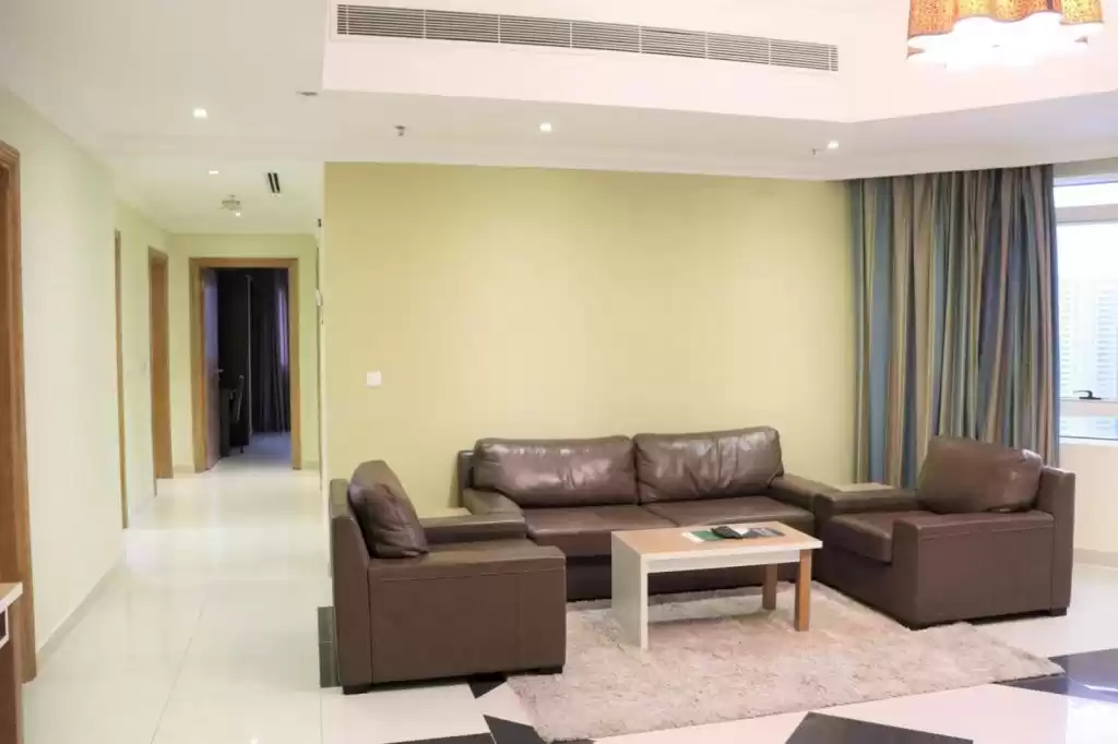 住宅 就绪物业 3 间卧室 楼/楼 公寓  出租 在 萨德 , 多哈 #9620 - 1  image 