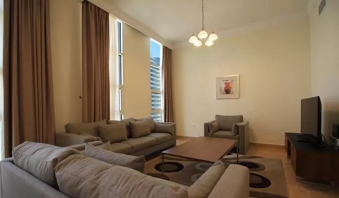 Residencial Listo Propiedad 2 dormitorios F / F Apartamento  alquiler en al-sad , Doha #9660 - 1  image 
