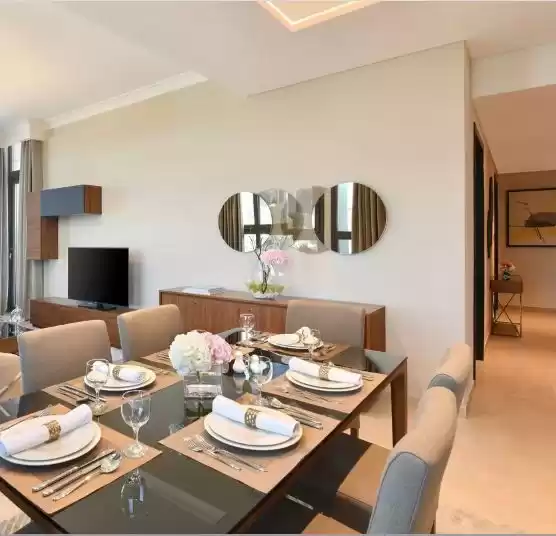 Residencial Listo Propiedad 2 + habitaciones de servicio F / F Apartamento  alquiler en al-sad , Doha #9893 - 1  image 